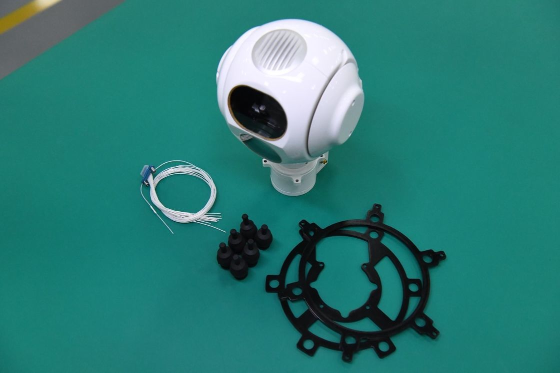 Three Axis EO Sensor And Laser Rangefinder Electro Optic UAV Gimbal Camera 12V