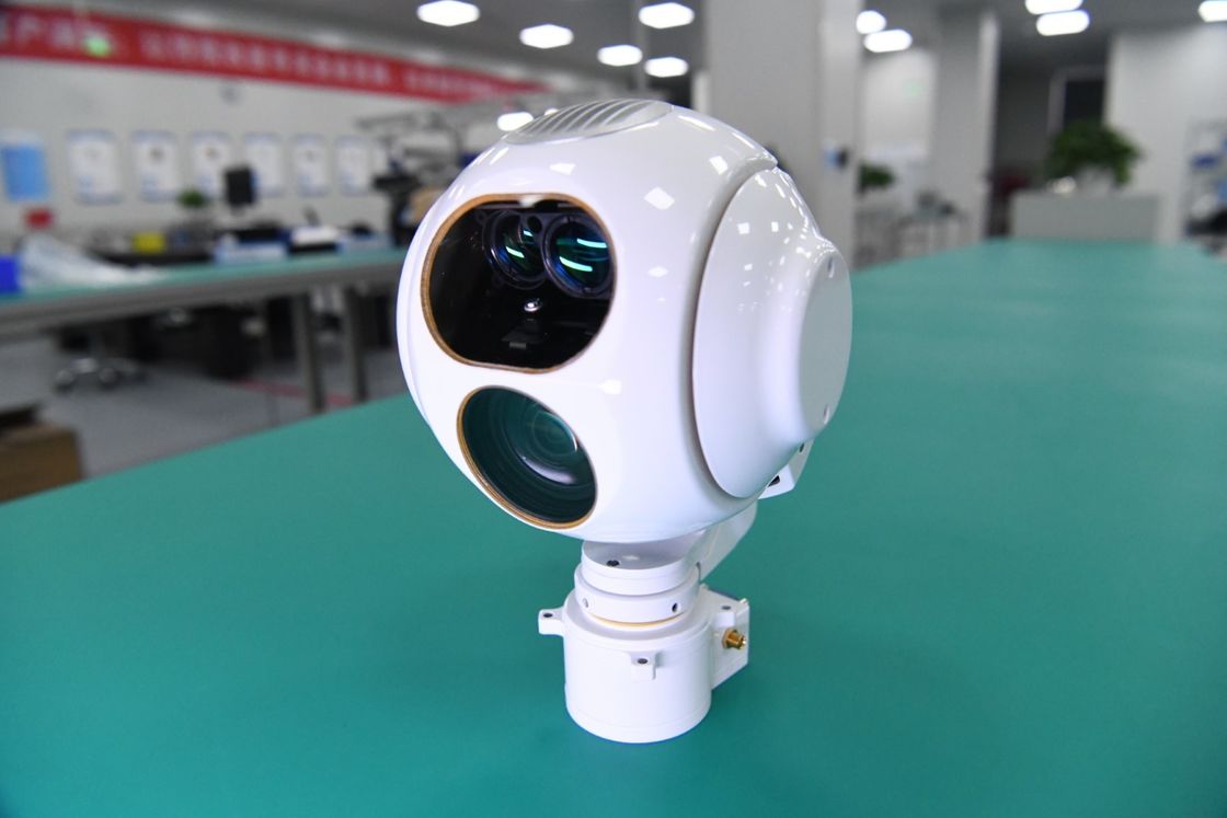 Three Axis EO Sensor And Laser Rangefinder Electro Optic UAV Gimbal Camera 12V
